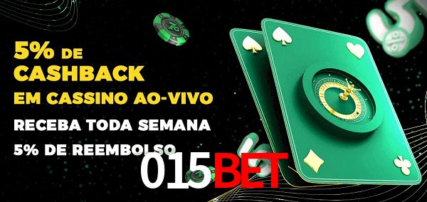 Promoções do cassino ao Vivo 015bet